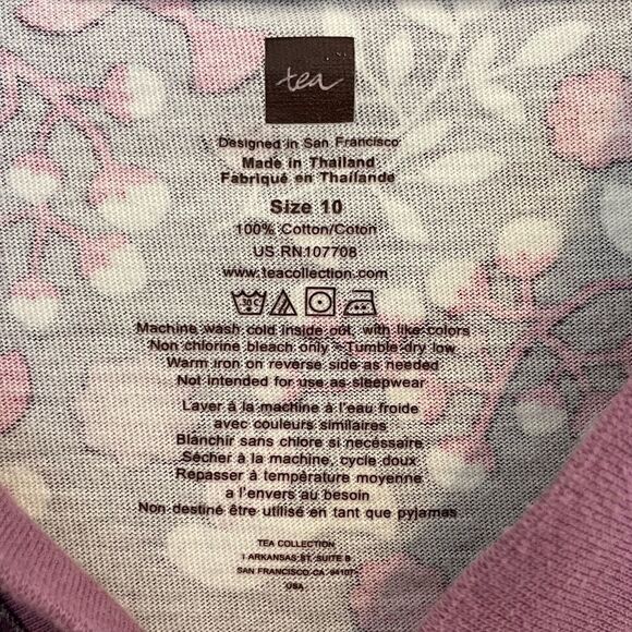 EUC Girls Tea wrap dress Sz. 10 Pink Floral - Picture 4 of 4